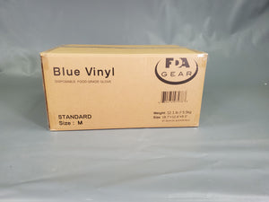 Disposable Blue Vinyl  Glove,  5Mil  Food Grade