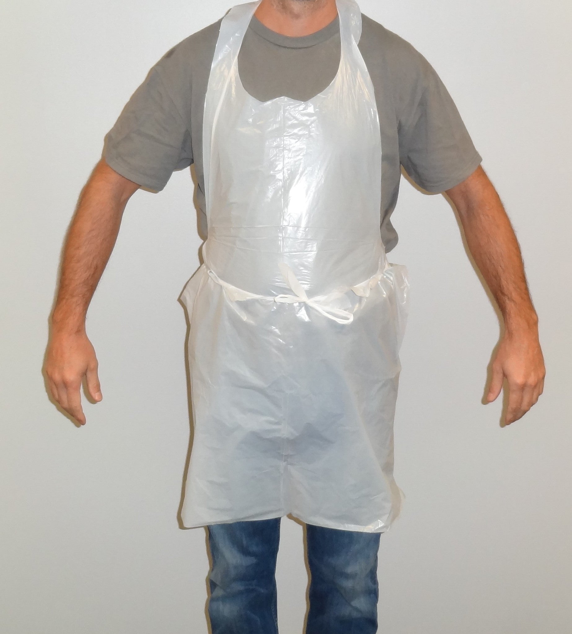 PE White Apron 42"  1000pcs /Case