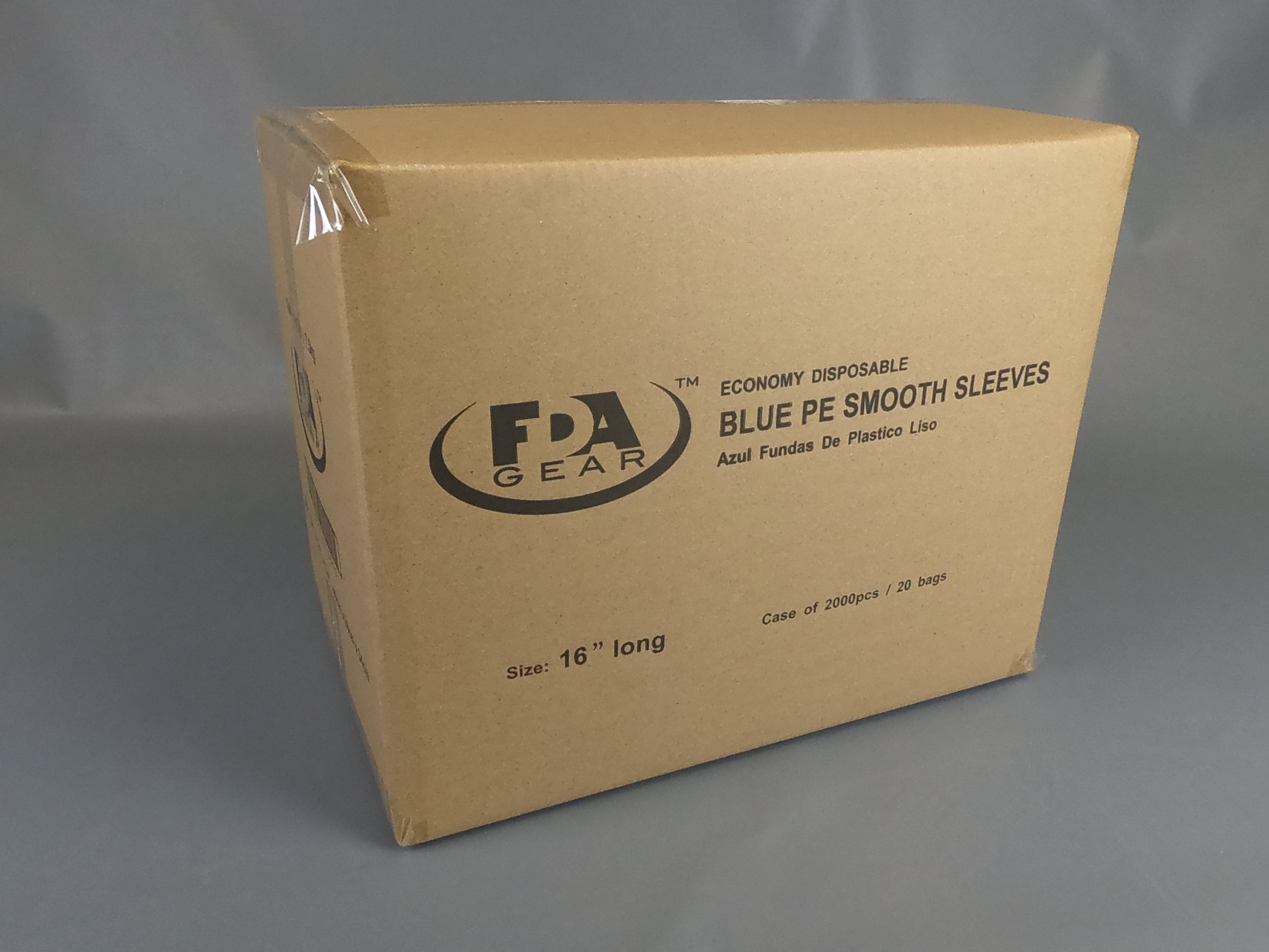 PE Sleeves Blue 16"  2000pcs / Case