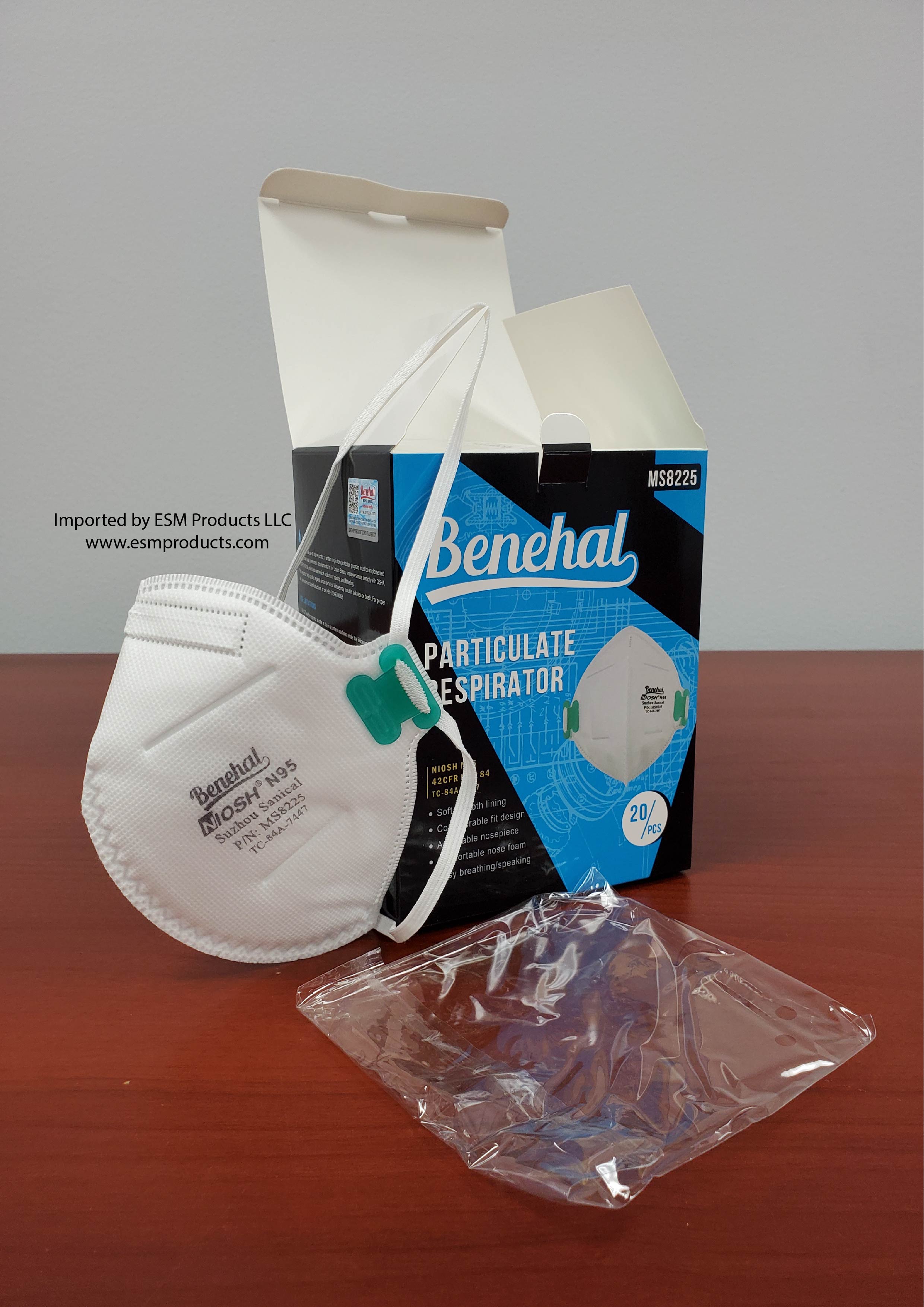 N95 - Foldable style  8225   Box of 20pcs